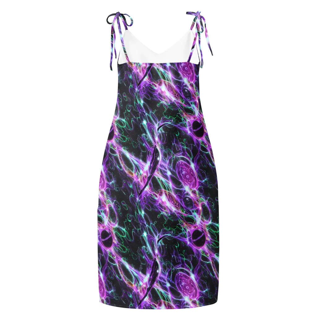 Astral Garden on Slip Dress — Back