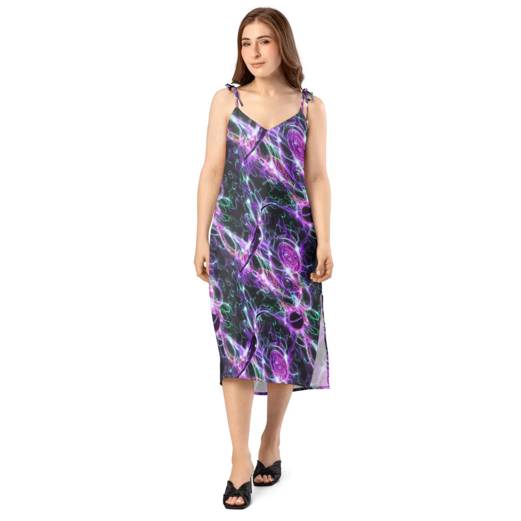 Astral Garden on Slip Dress — Front