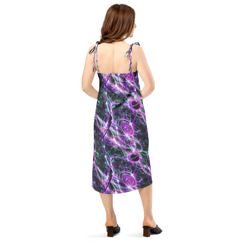 Astral Garden on Slip Dress — Back