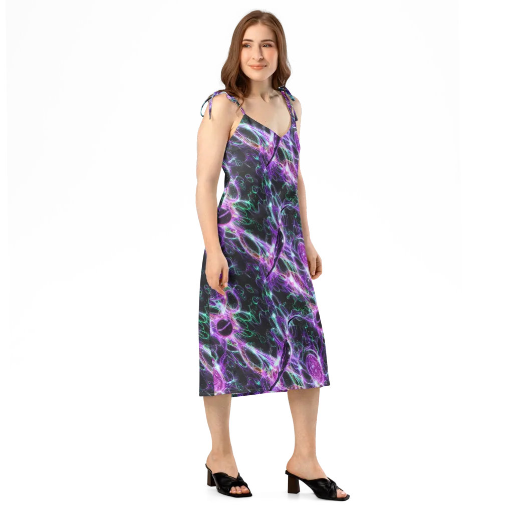 Astral Garden on Slip Dress — Right Front