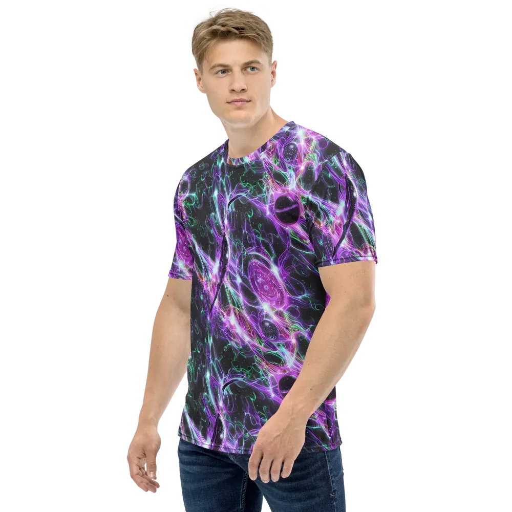 Astral Garden on Men's Crew Neck T-Shirt — Left