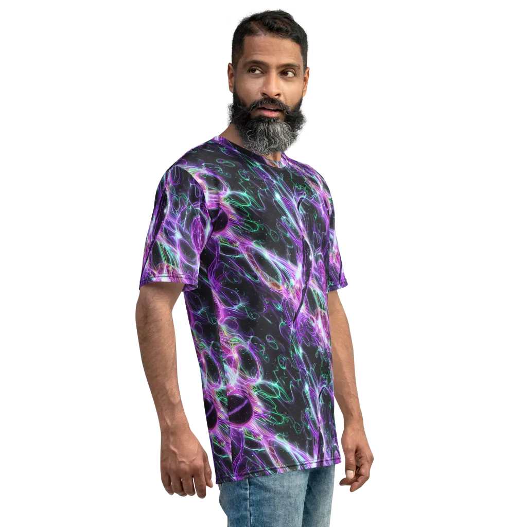 Astral Garden on Men's Crew Neck T-Shirt — Right