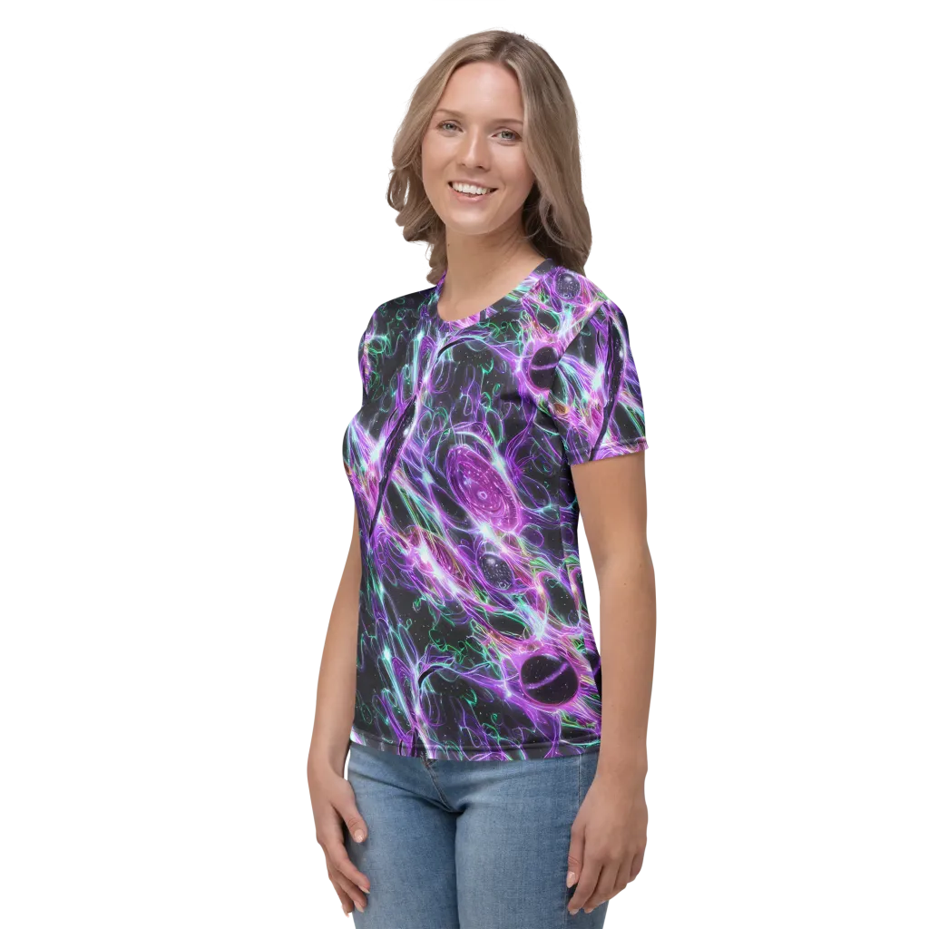 Astral Garden on Women's Crew Neck T-Shirt — Left