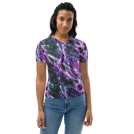 Astral Garden on a Women's Crew Neck T-Shirt