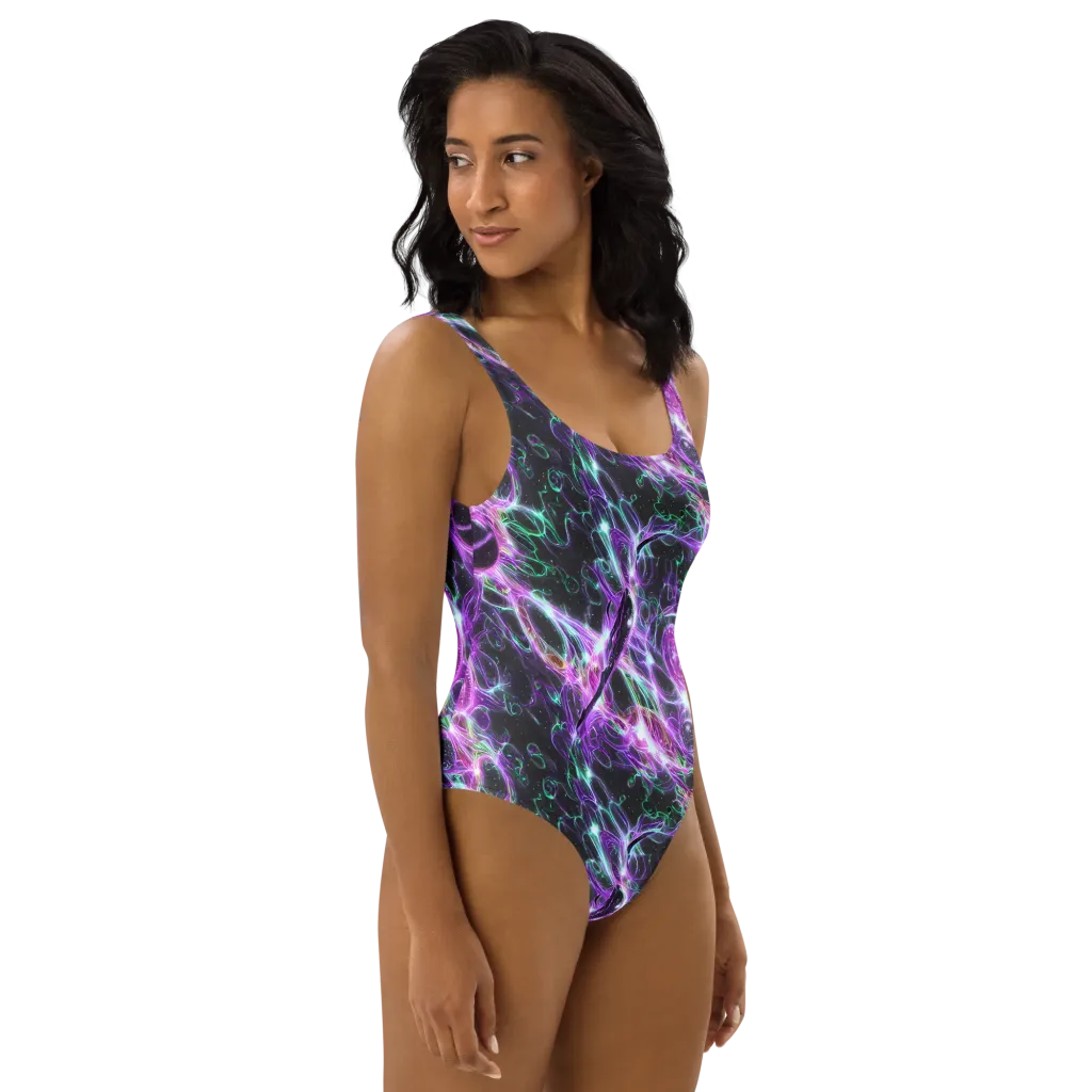 Astral Garden on One-Piece Swimsuit — Right