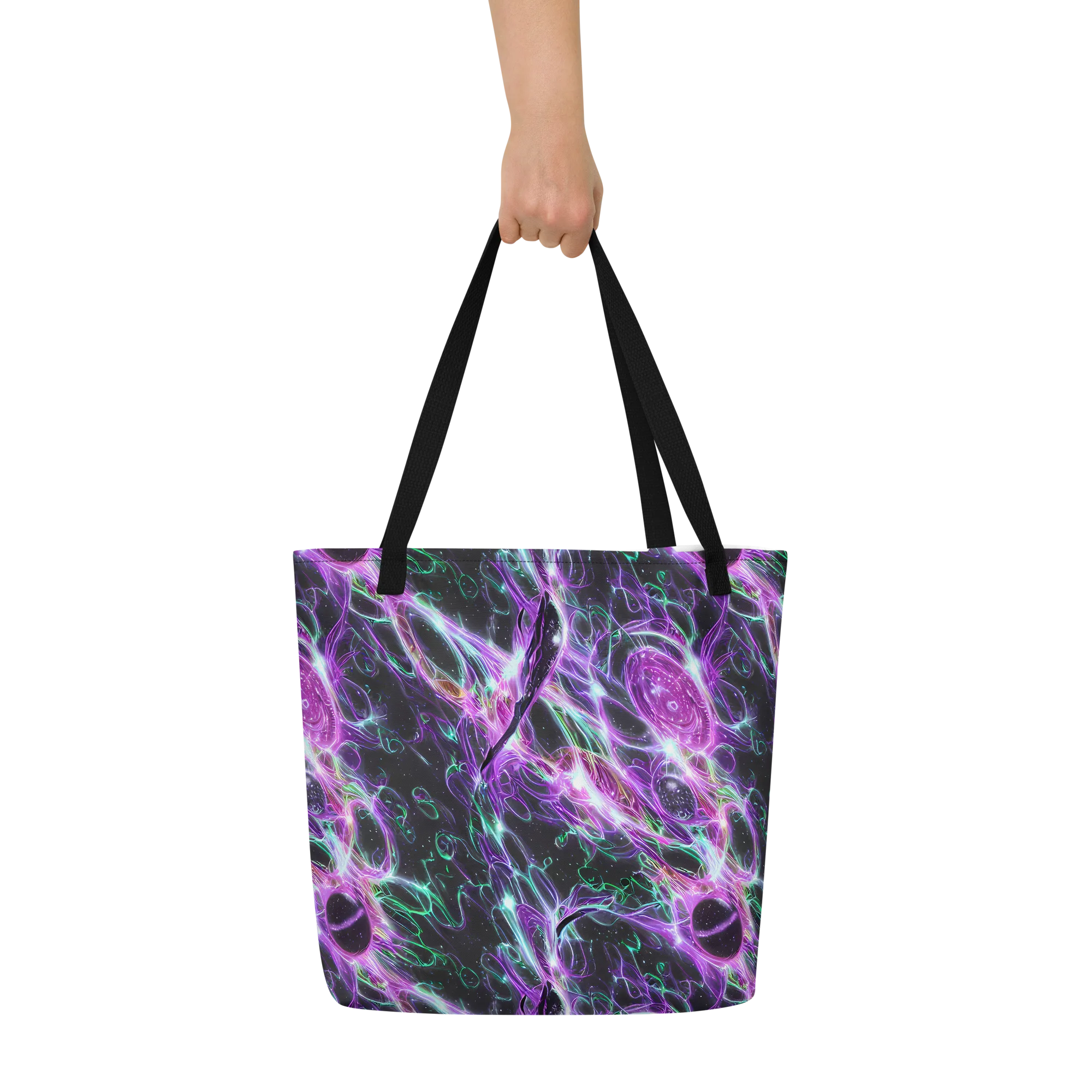 Astral Garden on Large Tote Bag W/ Pocket — Front