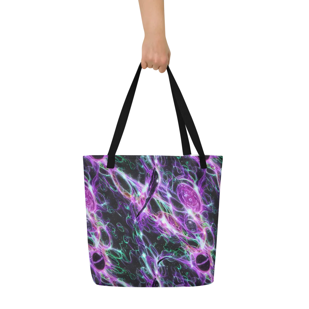 Astral Garden on Large Tote Bag W/ Pocket — Front