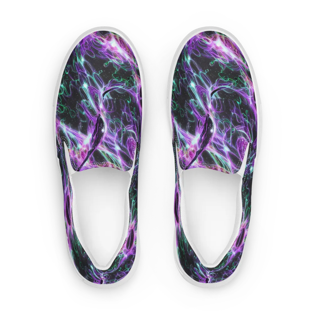 Astral Garden on Women's Slip-On Canvas Shoes — Front