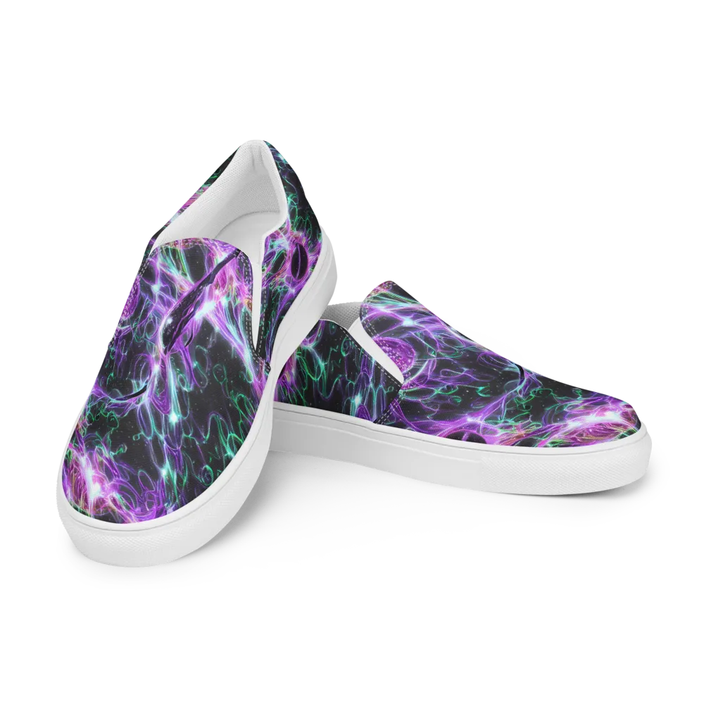 Astral Garden on Women's Slip-On Canvas Shoes — Left Front