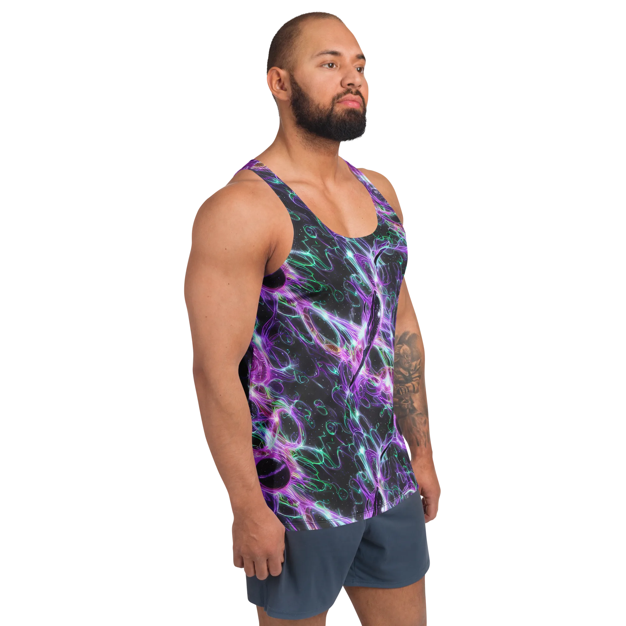Astral Garden on Men's Tank Top — Right Front