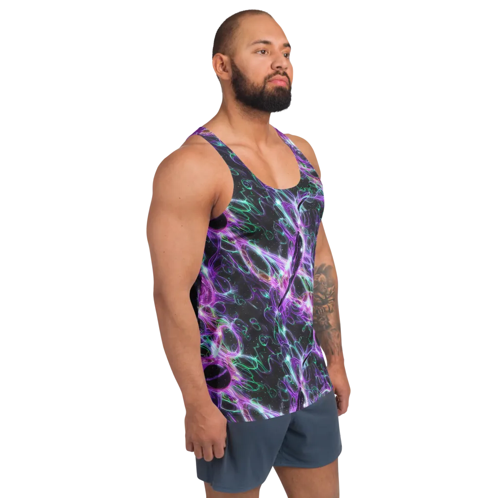 Astral Garden on Men's Tank Top — Right Front