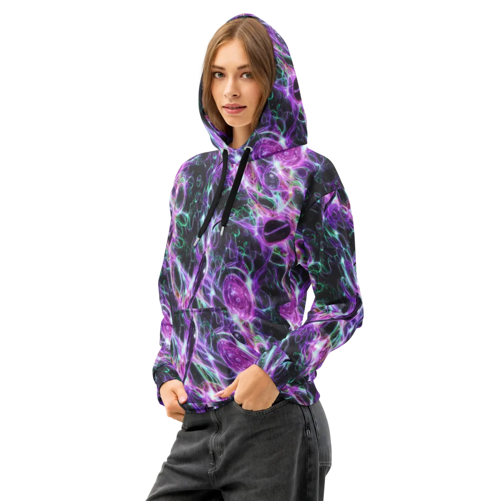 Astral Garden on Cotton Hoodie — Left Front