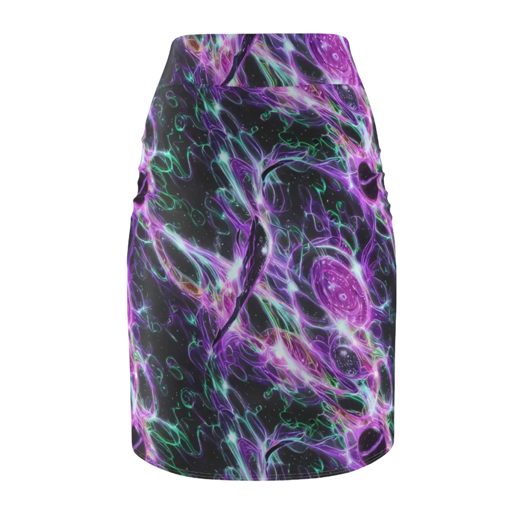 Astral Garden on Pencil Skirt — Back