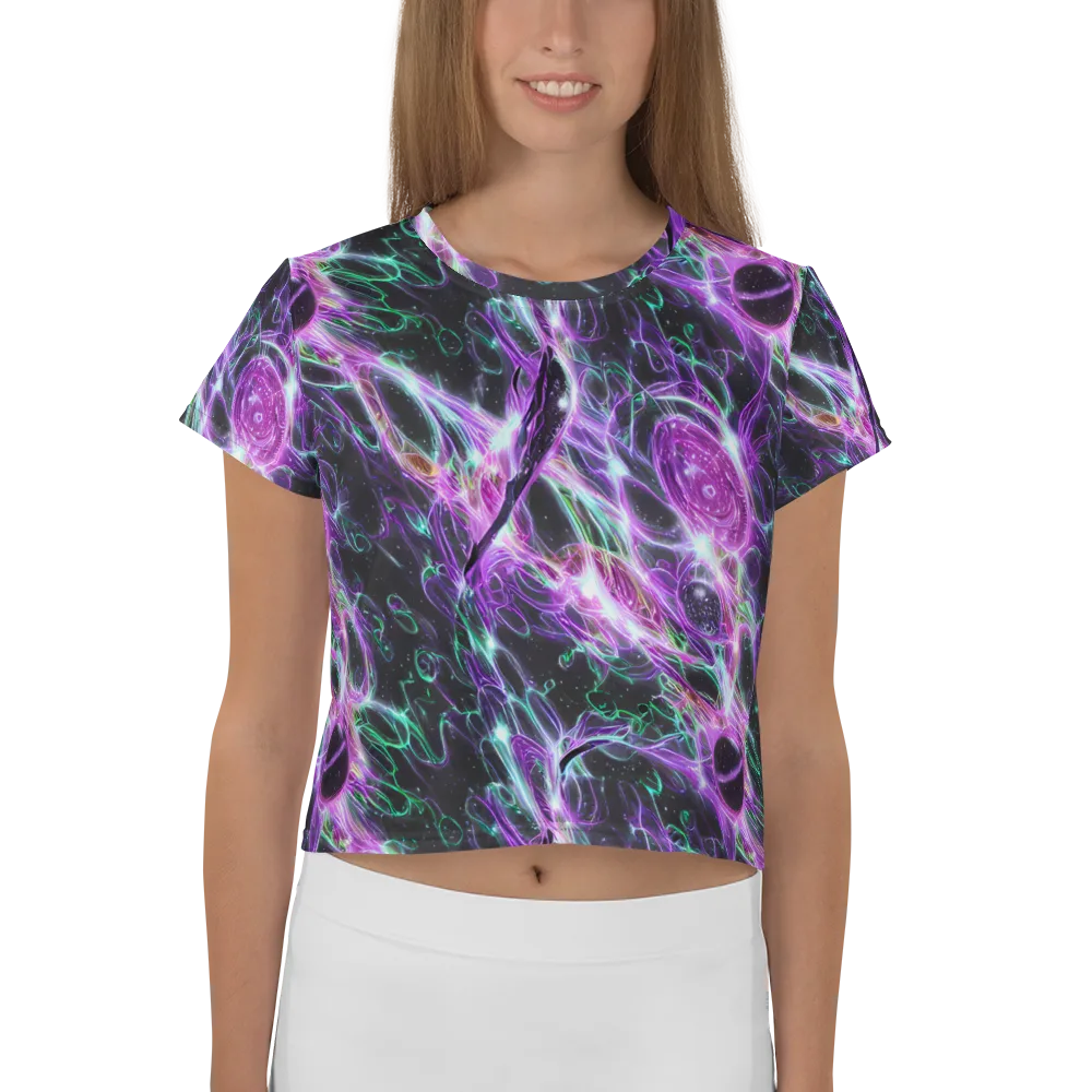 Astral Garden on Crop Tee — Front
