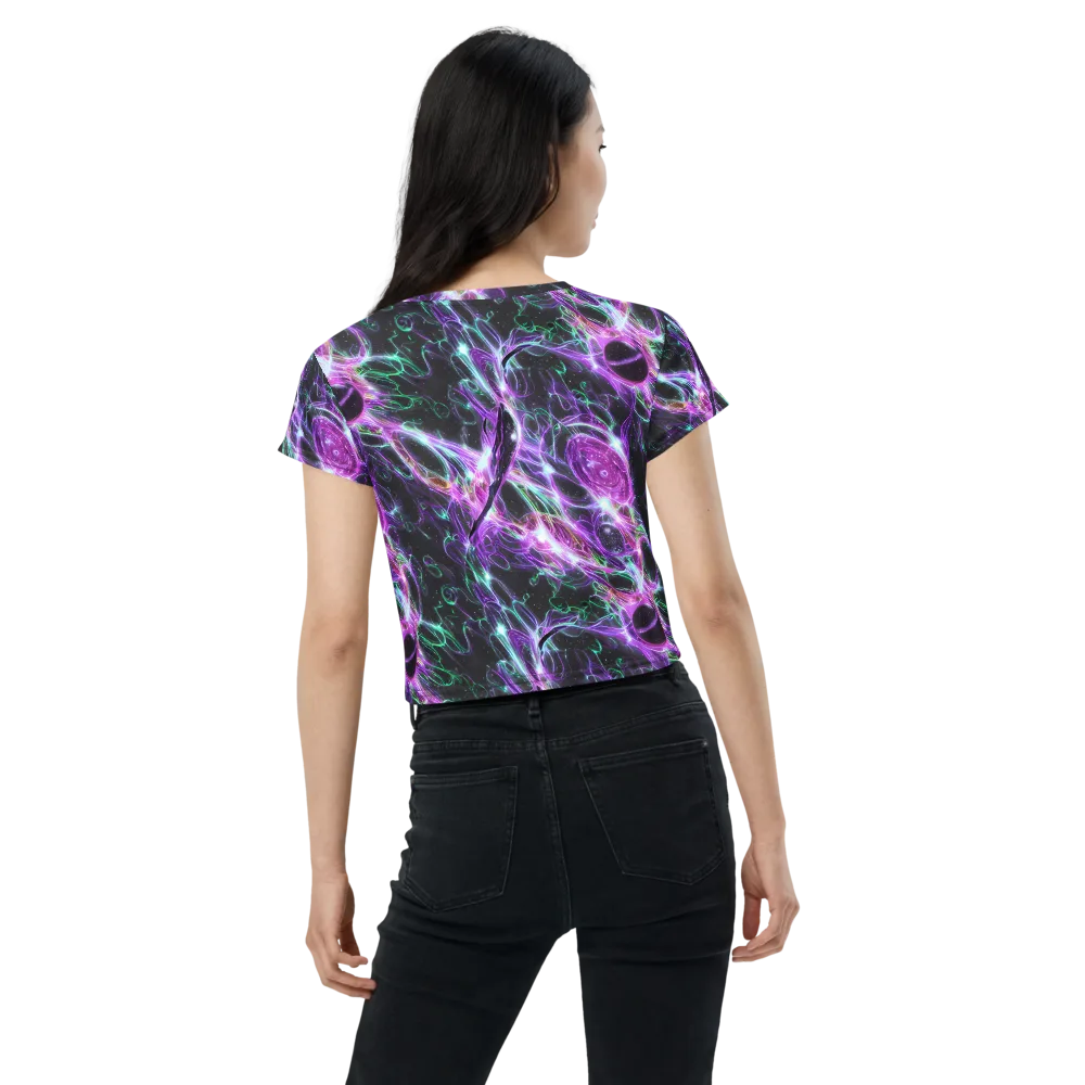 Astral Garden on Crop Tee — Back
