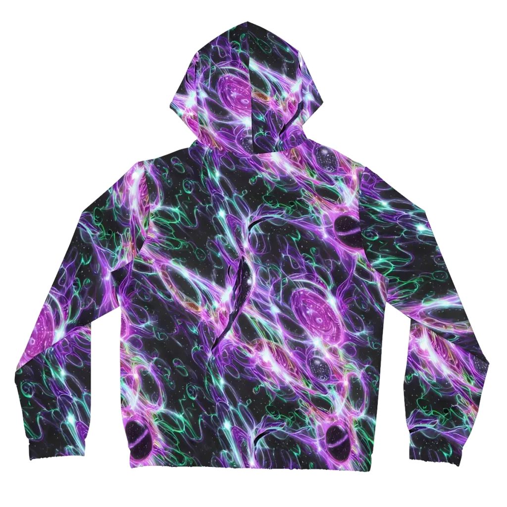 Astral Garden on Women's Full-Zip Hoodie — Back