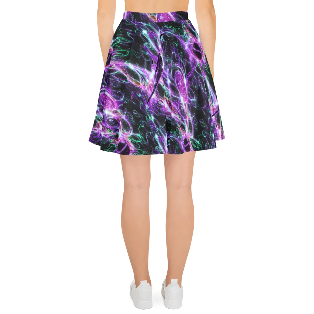 Astral Garden on Skater Skirt — Back