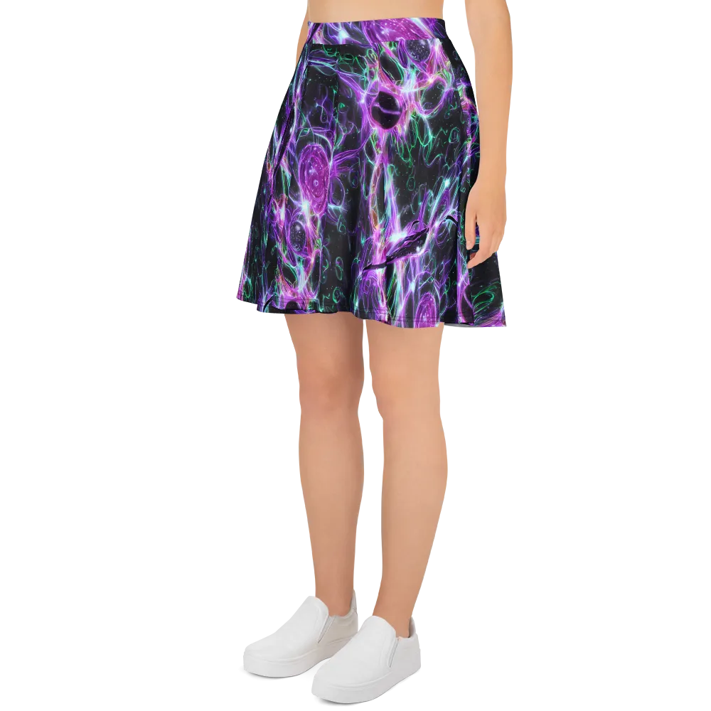 Astral Garden on Skater Skirt — Left