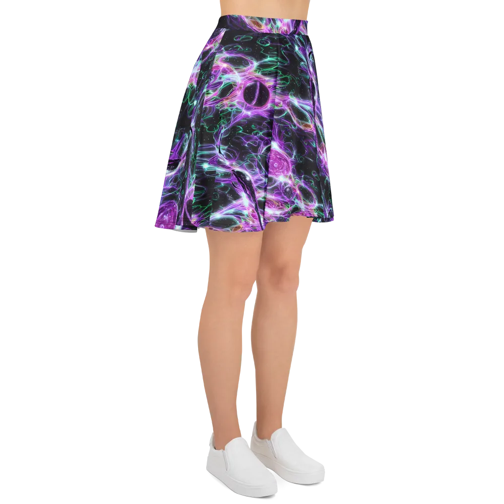 Astral Garden on Skater Skirt — Right