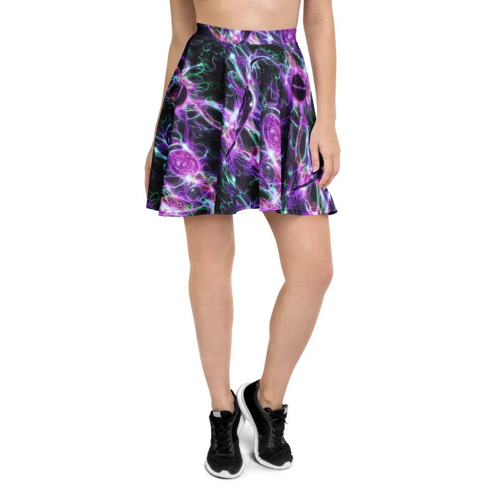 Astral Garden on Skater Skirt — Front