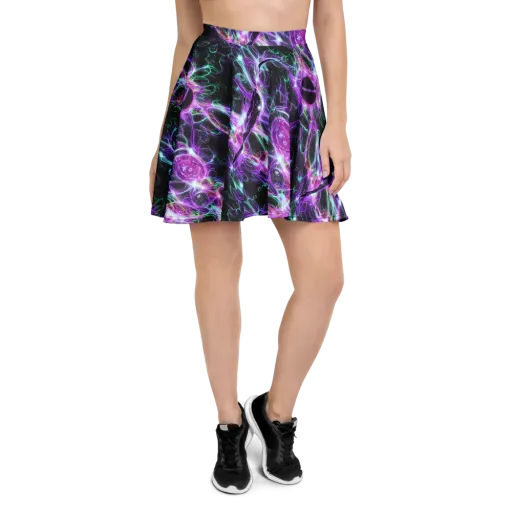 Astral Garden on a Skater Skirt
