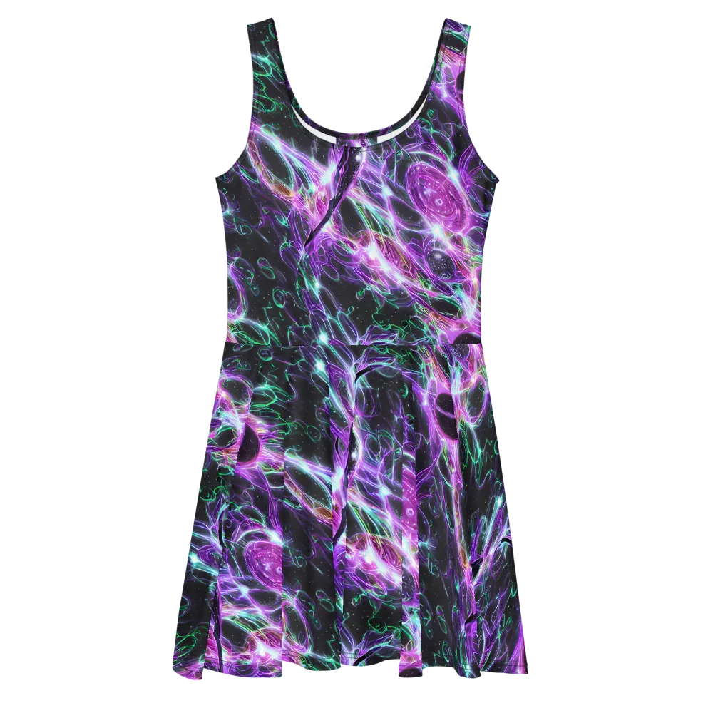 Astral Garden on Skater Dress — Front