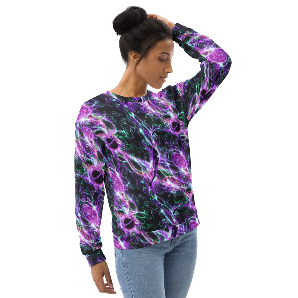 Astral Garden on Sweatshirt — Right Front