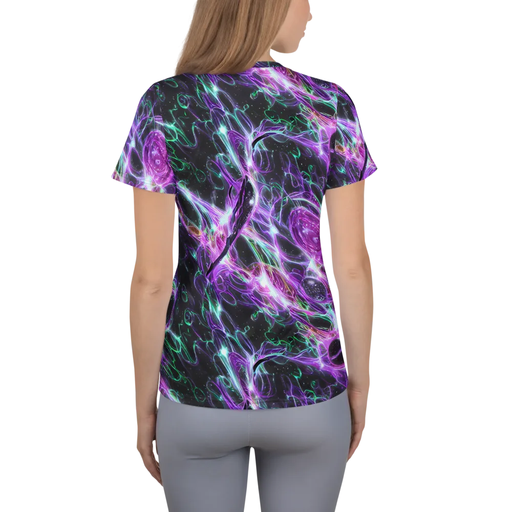 Astral Garden on Women's Athletic T-Shirt — Back
