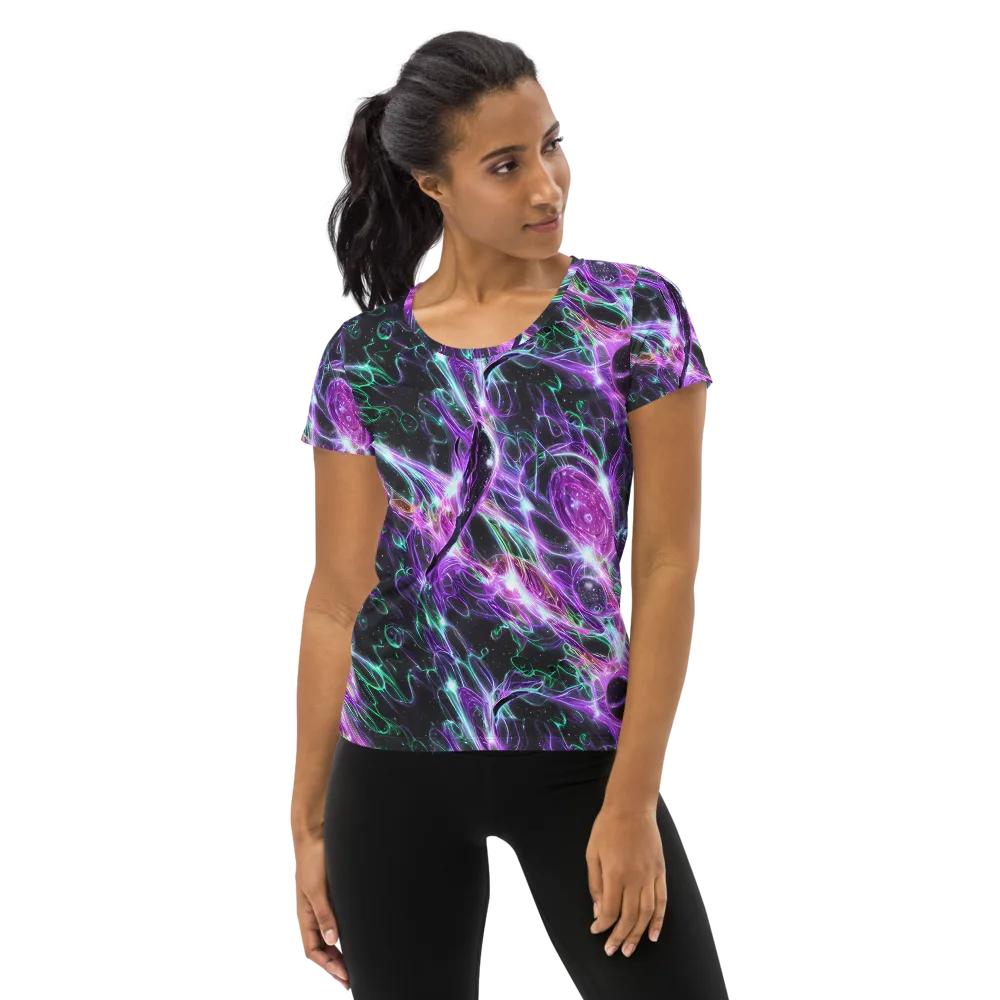 Astral Garden on Women's Athletic T-Shirt — Front