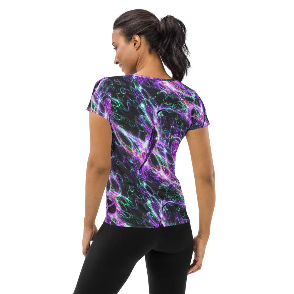 Astral Garden on Women's Athletic T-Shirt — Back