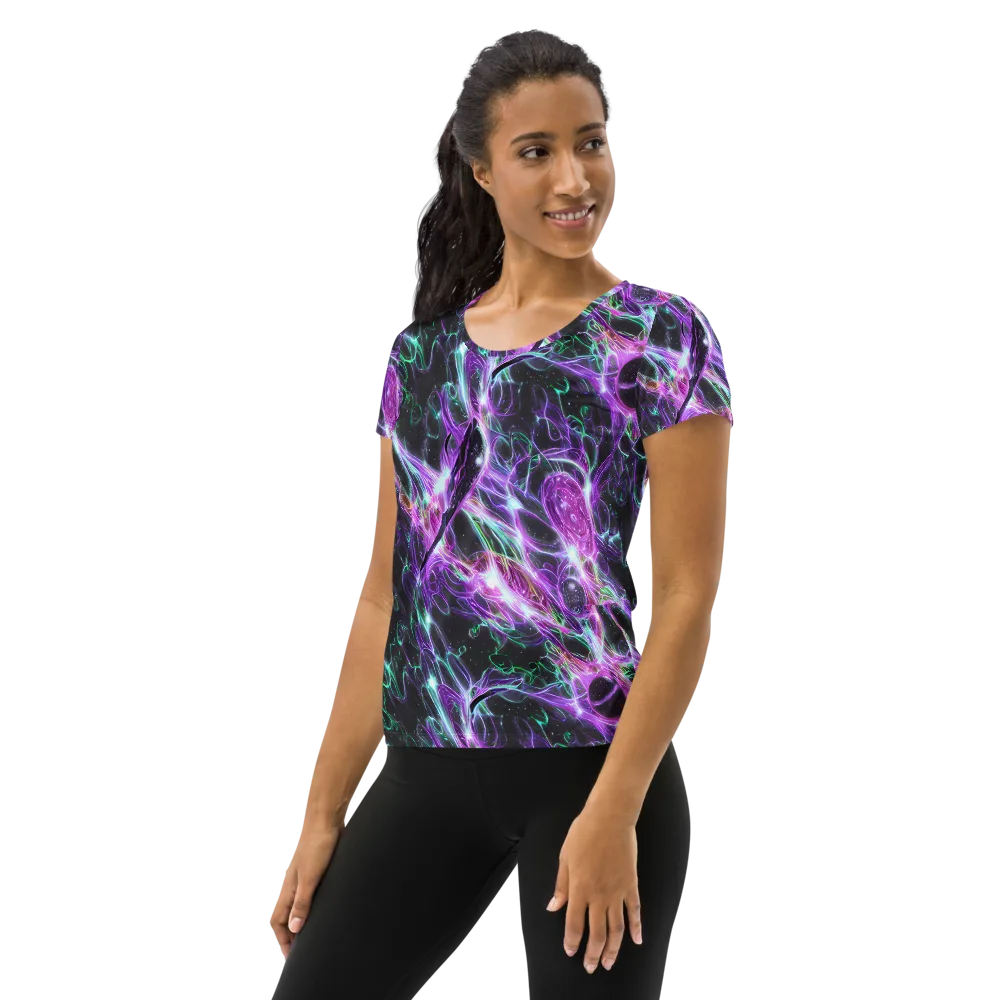 Astral Garden on Women's Athletic T-Shirt — Left