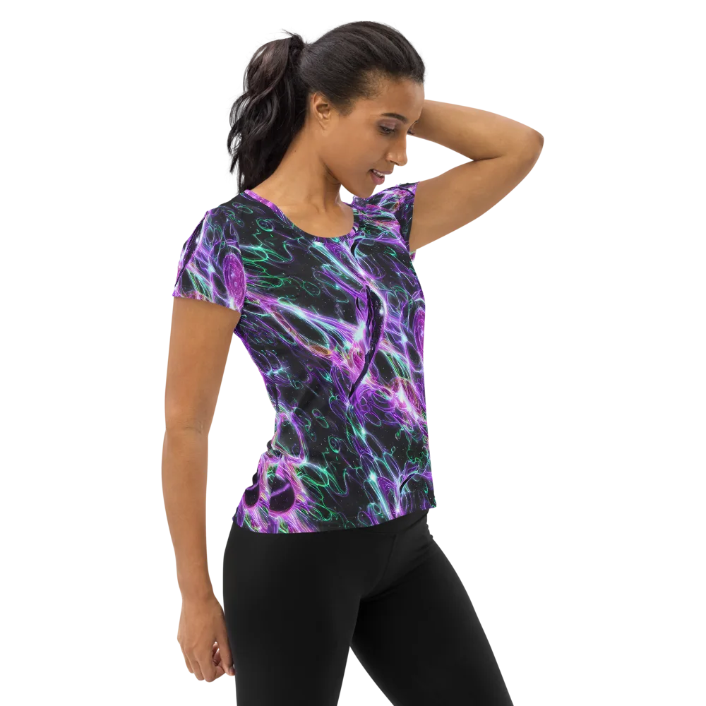 Astral Garden on Women's Athletic T-Shirt — Right