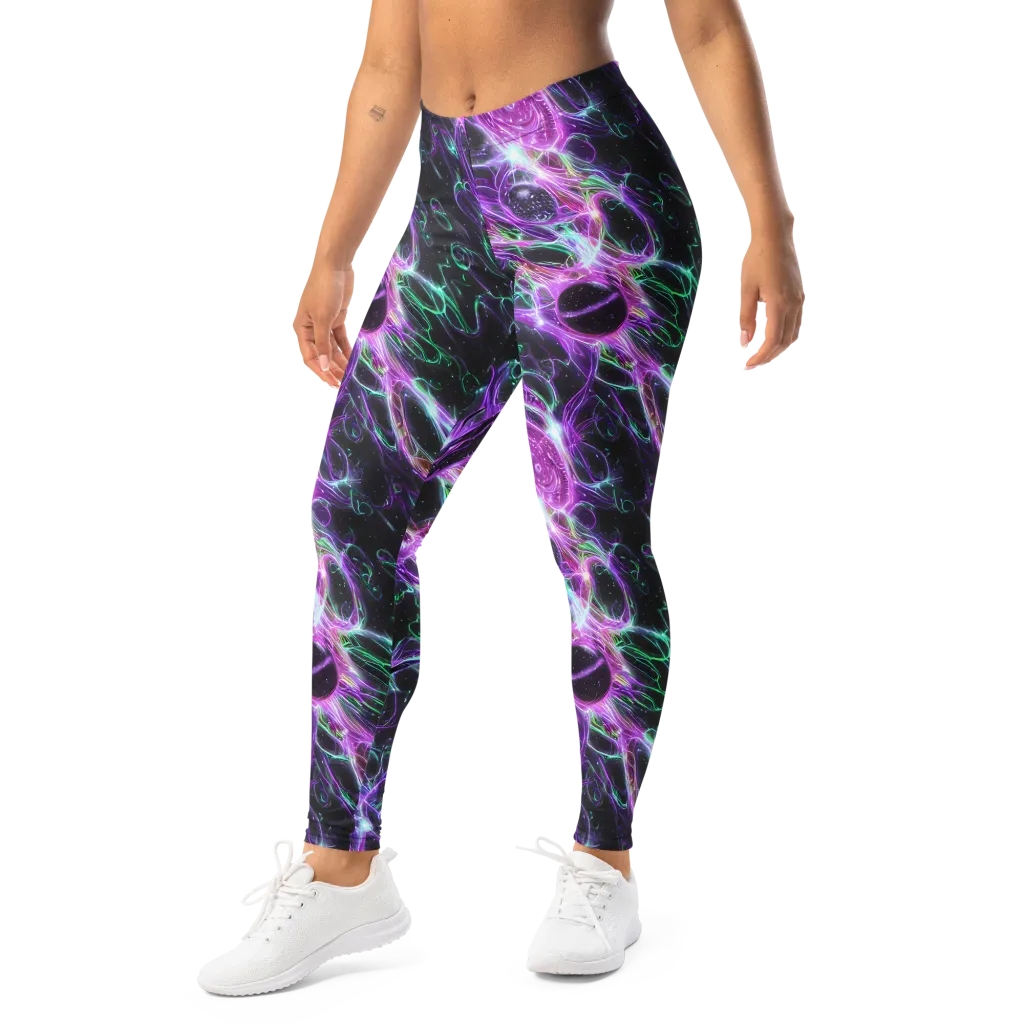 Astral Garden on Leggings — Left Front