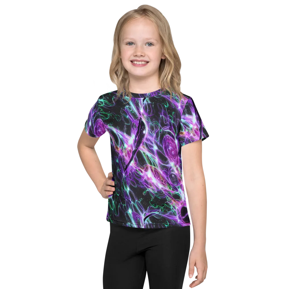 Astral Garden on Kids Crew Neck T-Shirt — Front