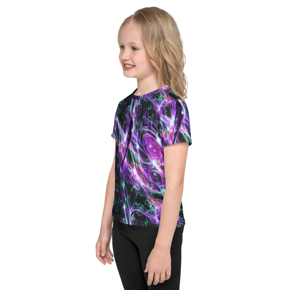 Astral Garden on Kids Crew Neck T-Shirt — Left