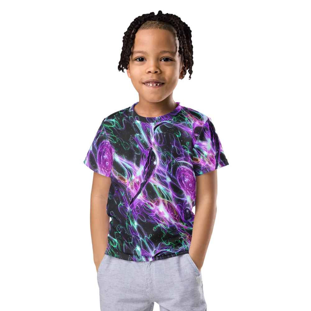 Astral Garden on Kids Crew Neck T-Shirt — Front