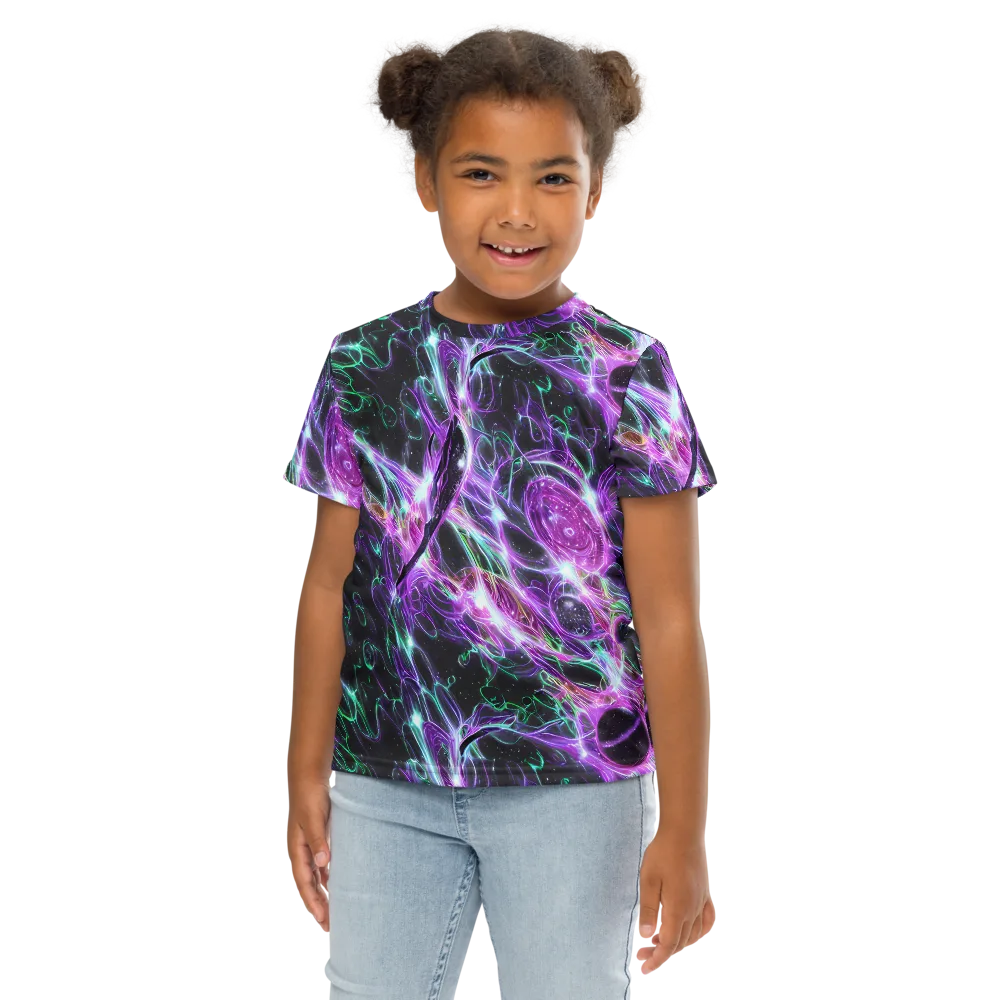 Astral Garden on Kids Crew Neck T-Shirt — Front