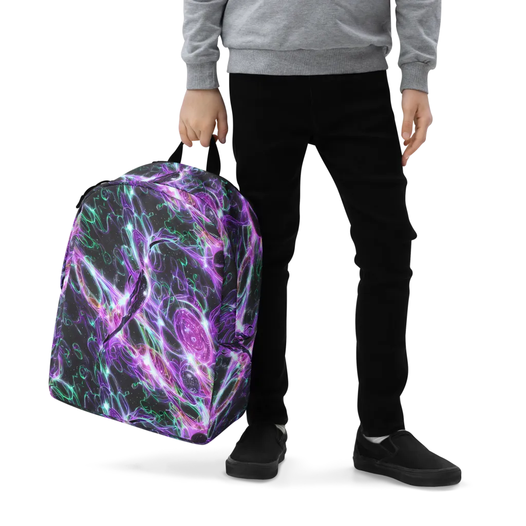 Astral Garden on Minimalist Backpack — Zoomed-in