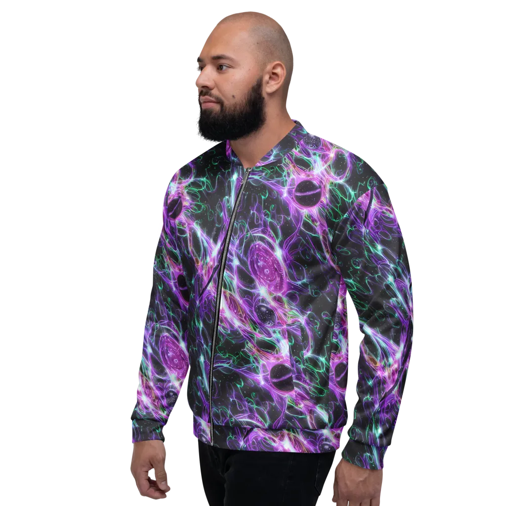 Astral Garden on Bomber Jacket — Left