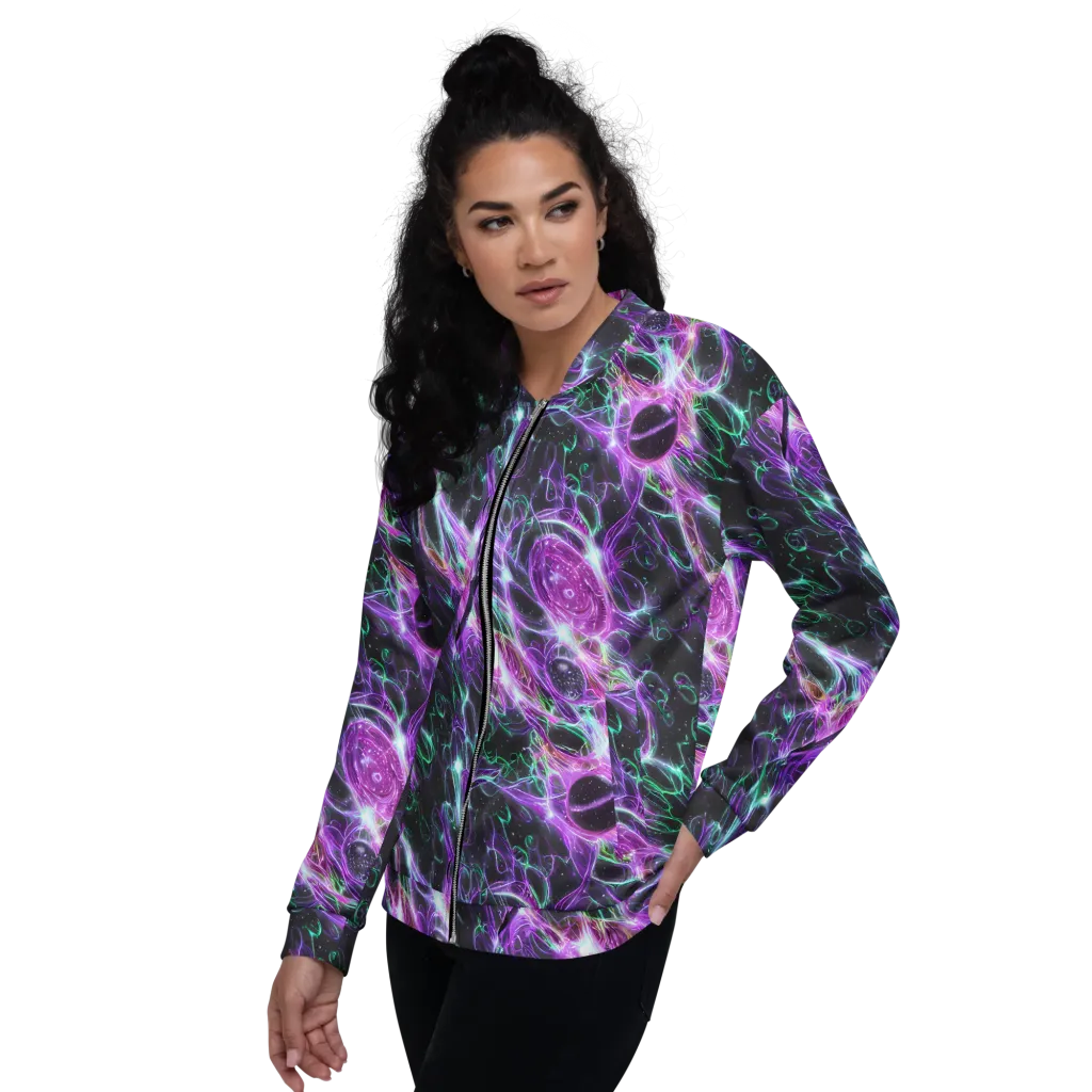 Astral Garden on Bomber Jacket — Left
