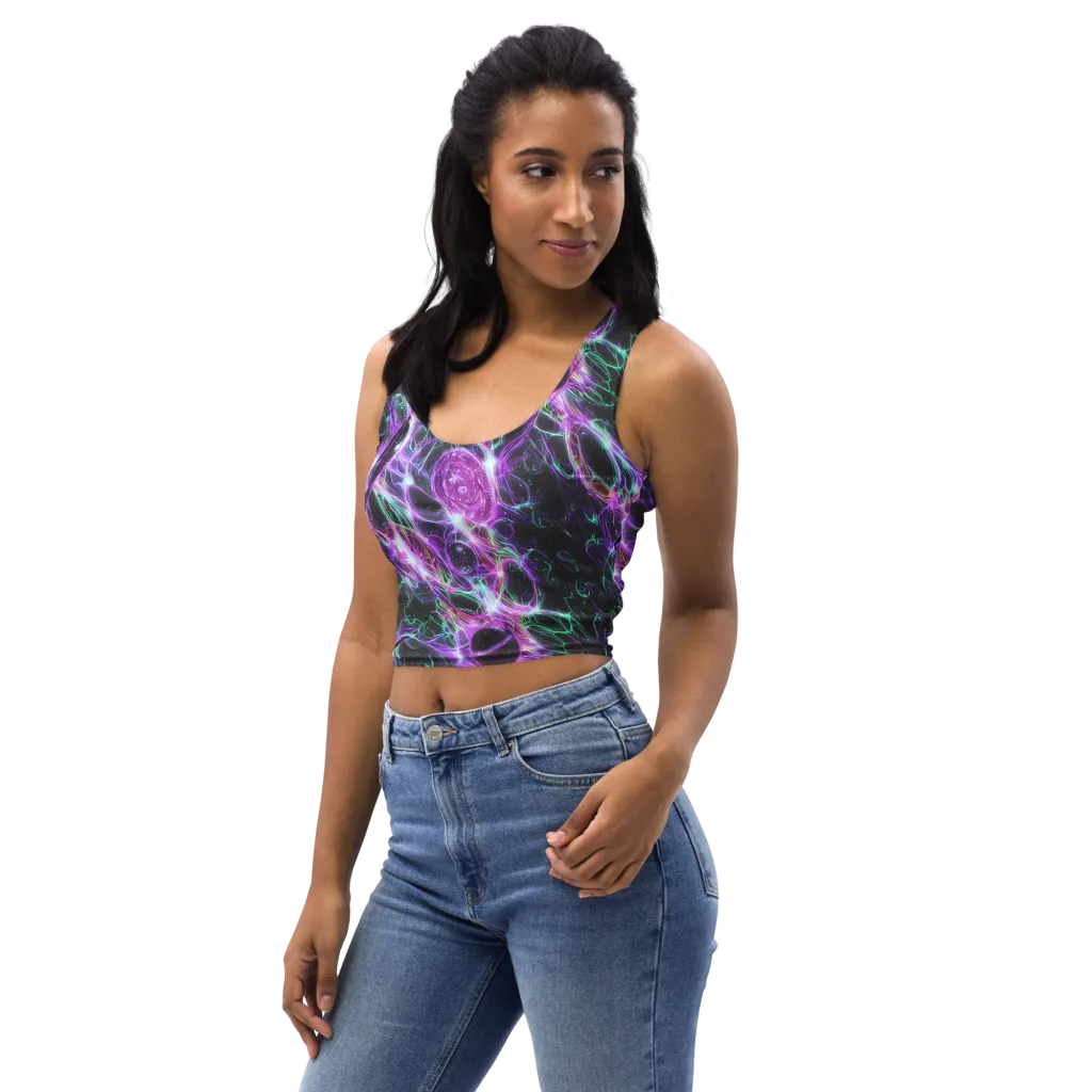 Astral Garden on Crop Top — Left Front