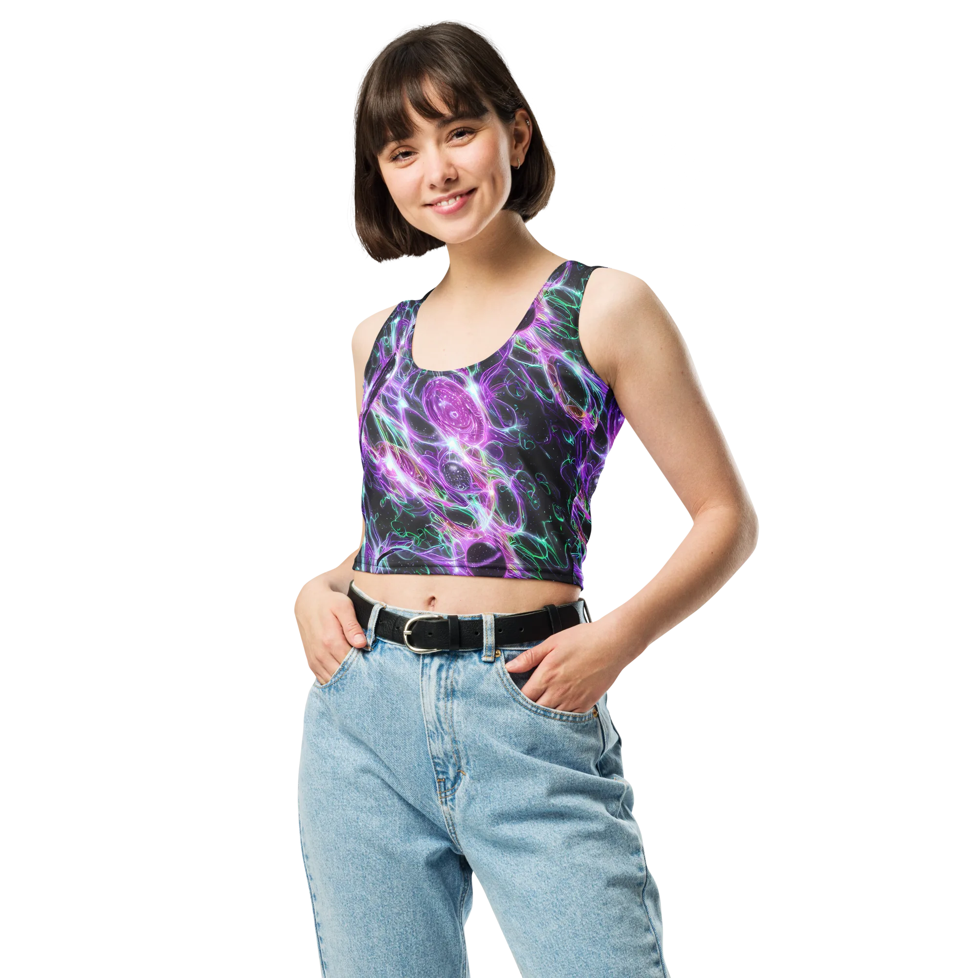 Astral Garden on Crop Top — Front
