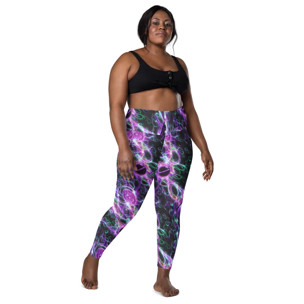Astral Garden on Leggings with Pockets — Front