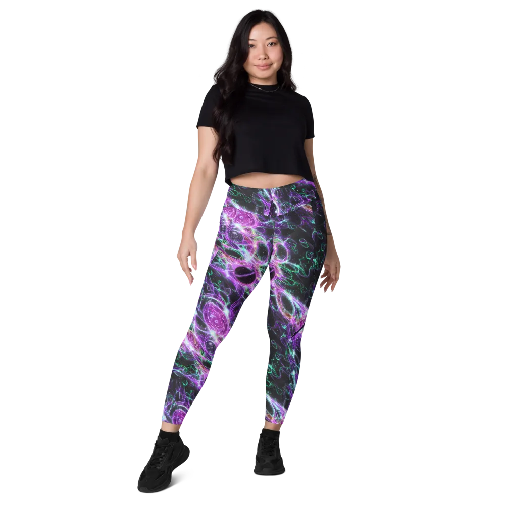 Astral Garden on Leggings with Pockets — Front