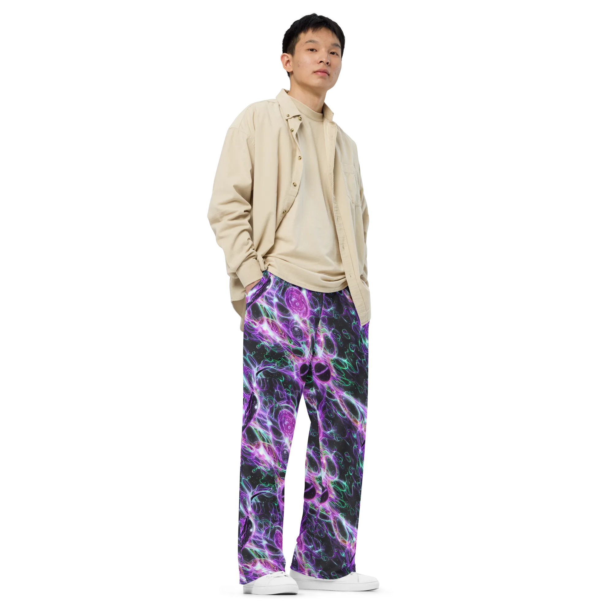Astral Garden on Wide-Leg Pants — Right Front