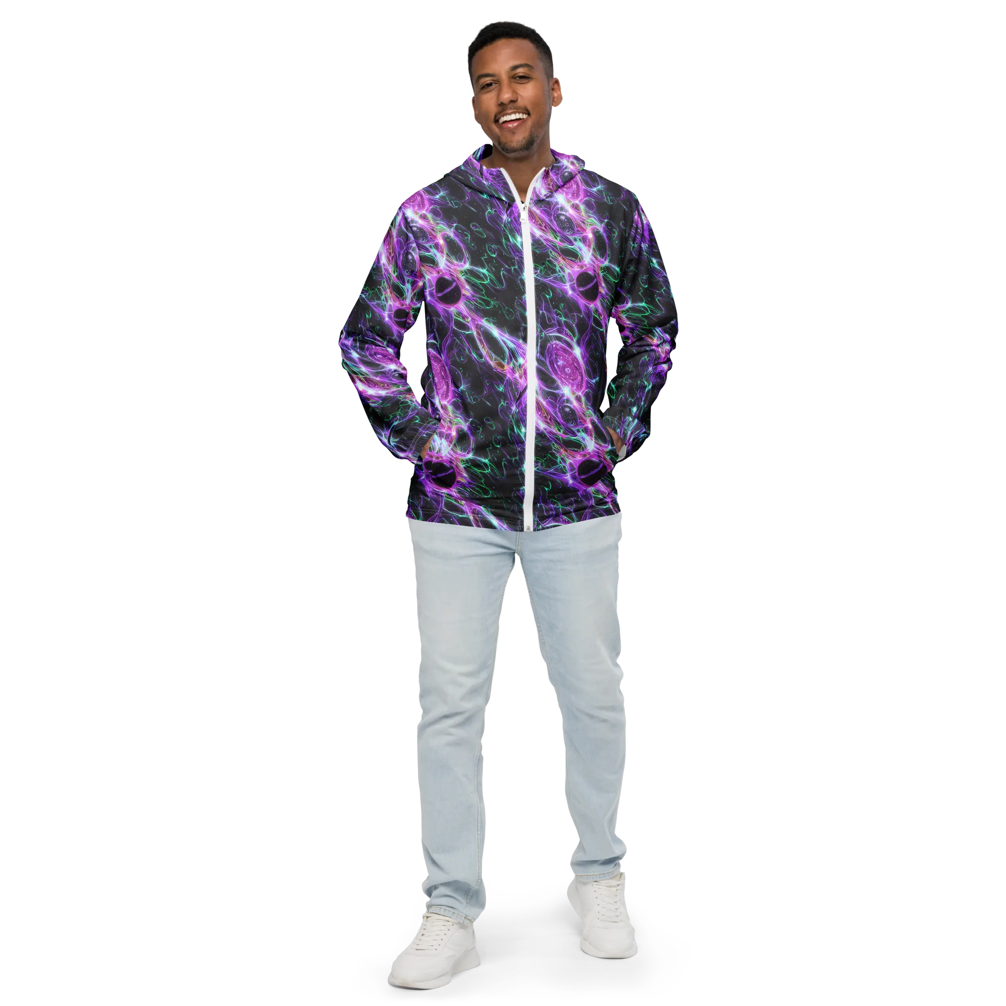 Astral Garden on Men's Windbreaker — Front