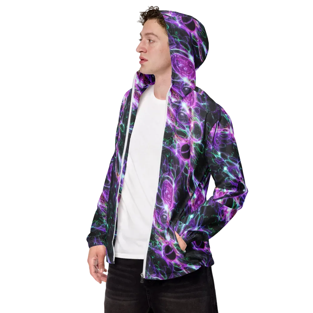 Astral Garden on Men's Windbreaker — Left Front