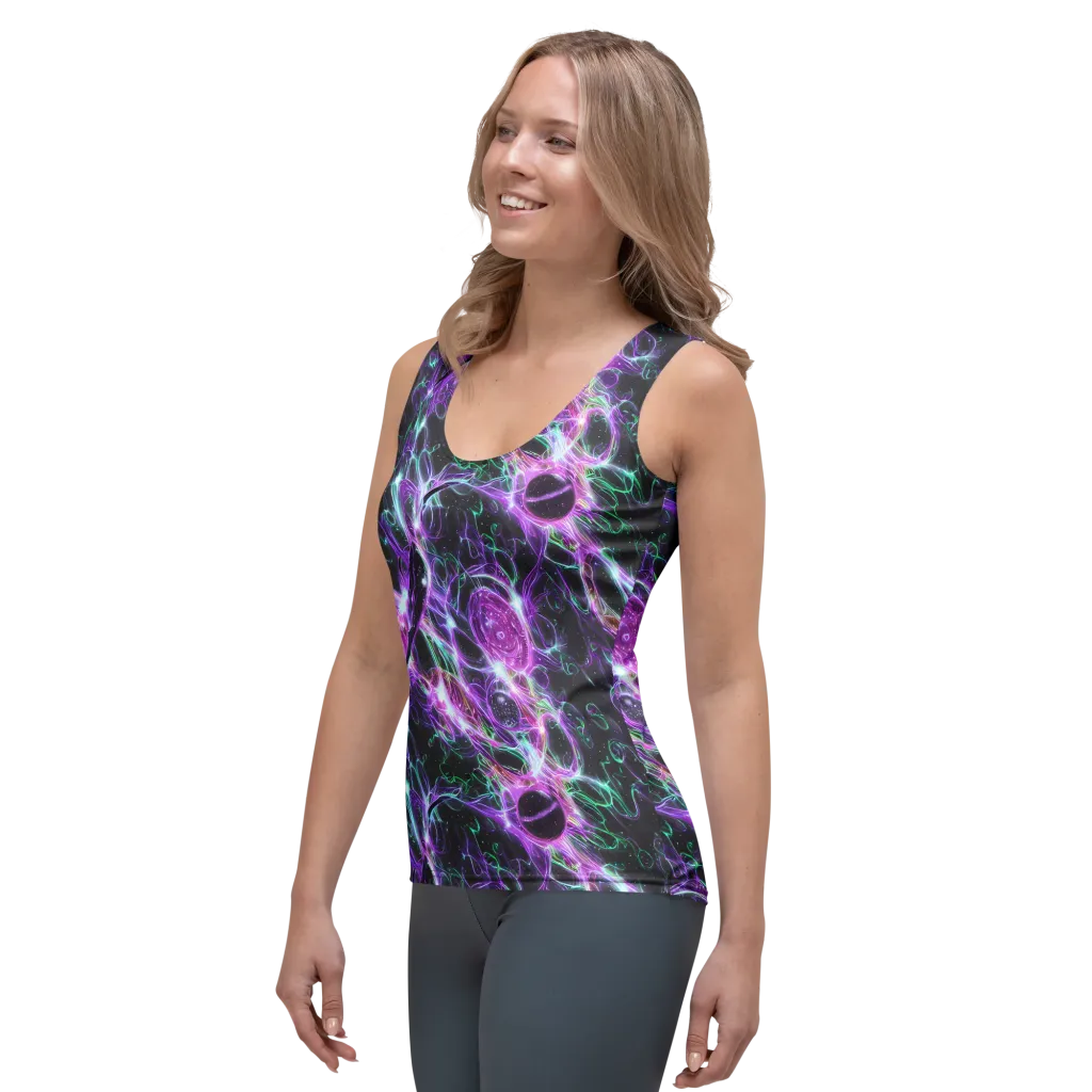 Astral Garden on Women's Tank Top — Left Front