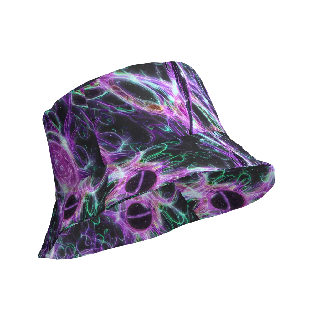 Astral Garden on Reversible Bucket Hat — Product details Outside