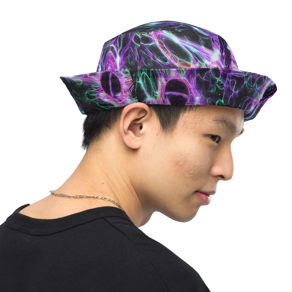 Astral Garden on Reversible Bucket Hat — Right Outside